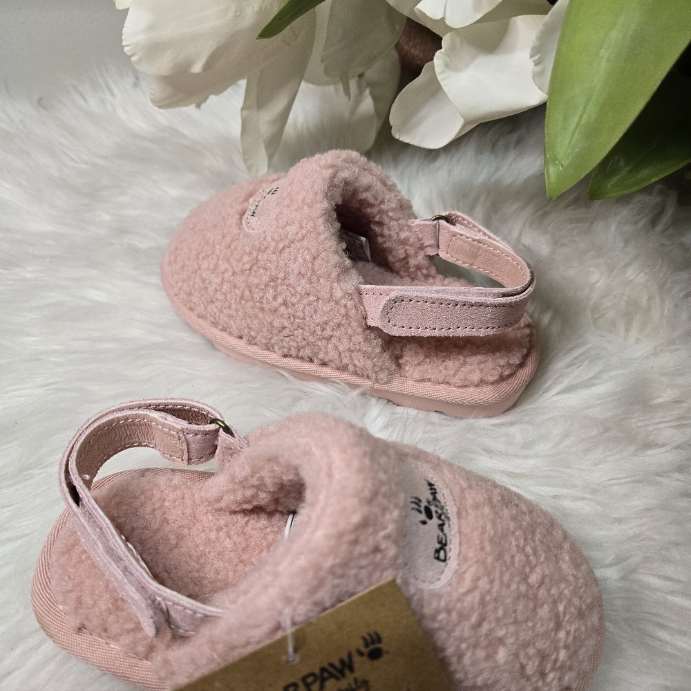 Bearpaw Snuggle Tee Girls' Slingback SlippersSize9Color:Light Pink New - Picture 5 of 9